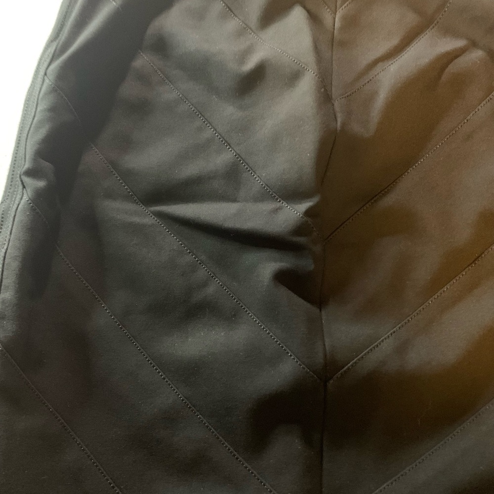 Y2K WHBM pencil skirt black diagonal stitching INSTANTLY SLIMMING fully lined - Picture 7 of 11